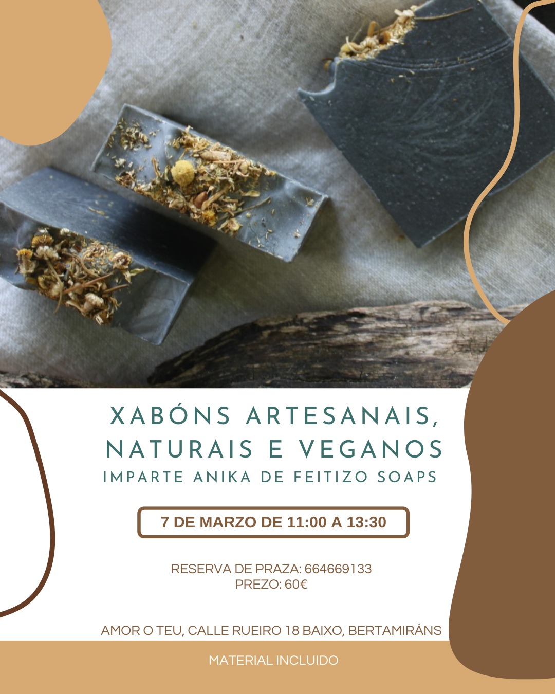 Xabóns artesanais, naturais e veganos